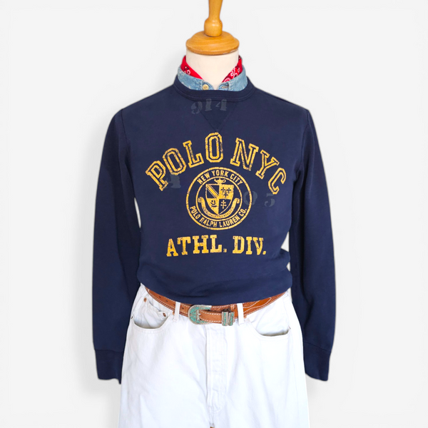Sweat Polo Ralph Lauren Vintage NYC Athl. Div (S)