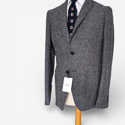 Blazer De Fursac Coton Laine Texturé Gris (46)