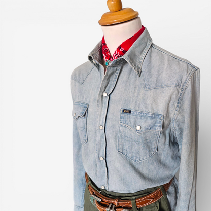 Chemise Polo Ralph Lauren Denim Shirt Western (M)
