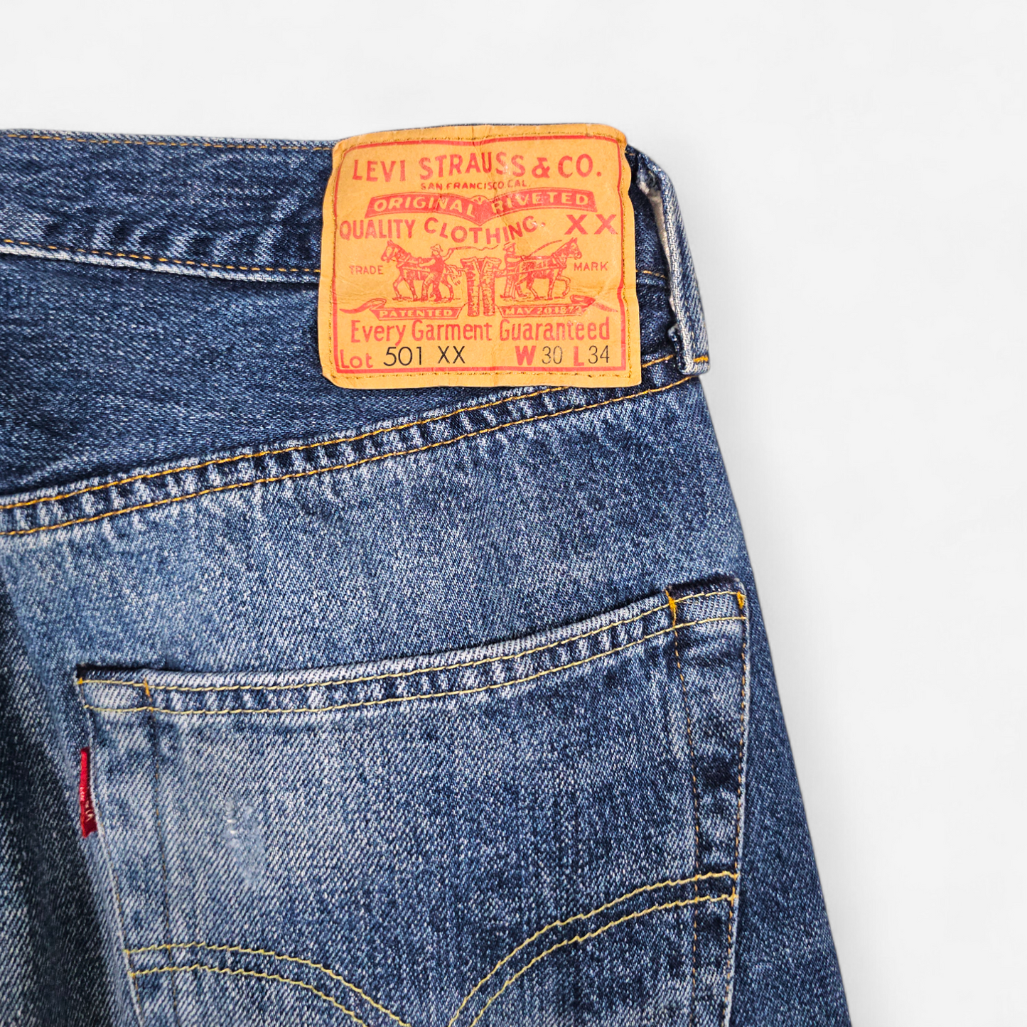 Jean LVC Levi's Vintage Clothing 501 1955 - Selvedge Big E (W30L34)