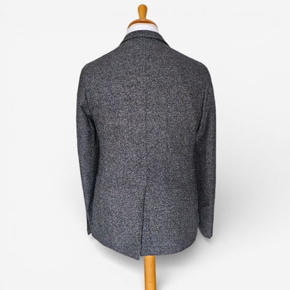 Blazer De Fursac Coton Laine Texturé Gris (46)