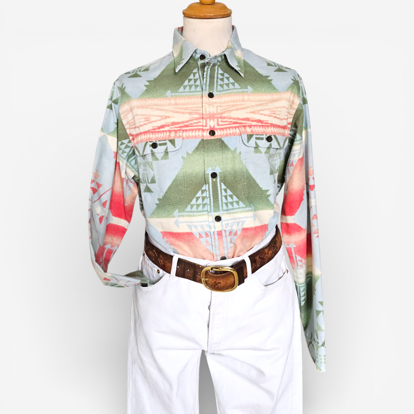 Chemise Ralph Lauren Navajo Aztec Flanelle (L)