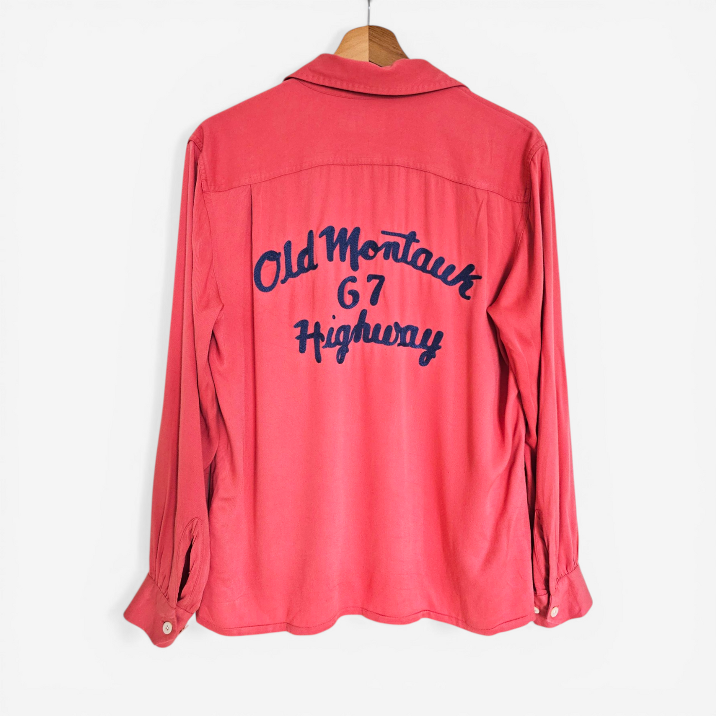 Ralph Lauren Camp Collar Chainstitch Embroidery Blouse (S)