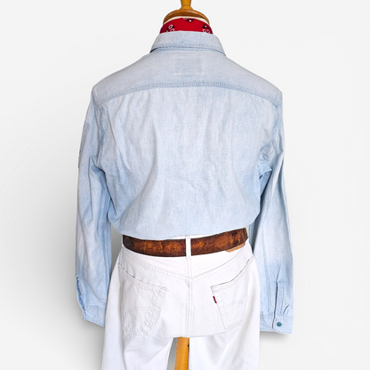 Chemise Polo Ralph Lauren USN Chambray Shirt Denim (M)