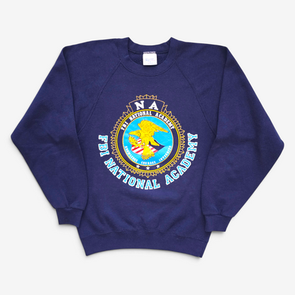 Sweat Crewneck FBI Vintage 90's Raglan - Made in USA