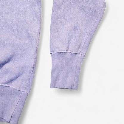 Good Old Days Sweat LVC Levi's Vintage Clothing violet clair en coton, reproduction des années 30, coupe boxy, détails V, poignets longs.