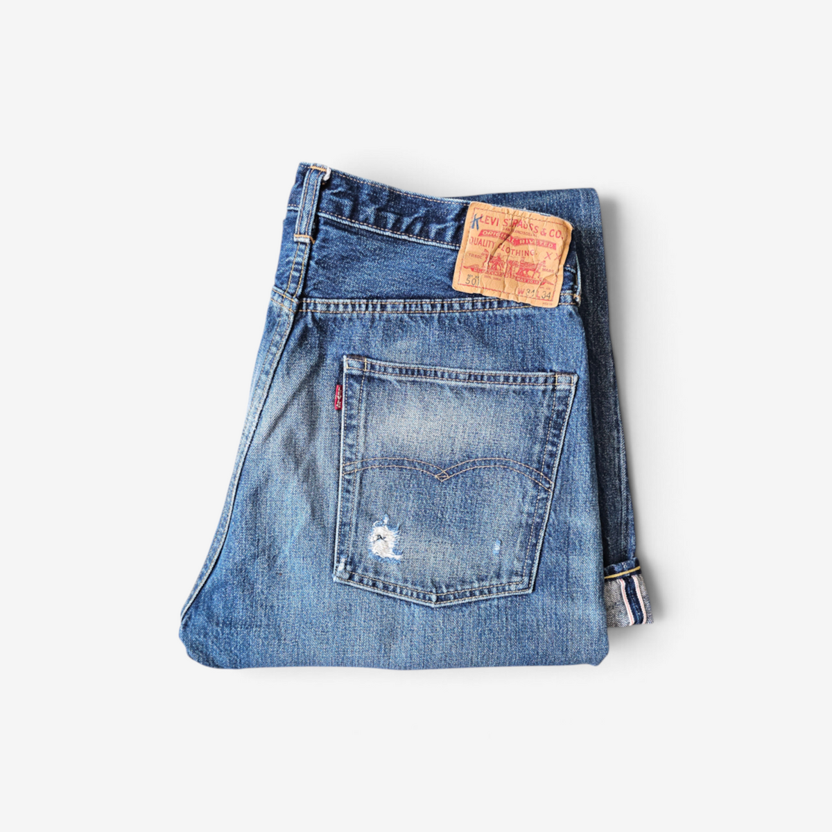 Jean LVC Levi's Vintage Clothing 501 XX 1966 - Big E Selvedge