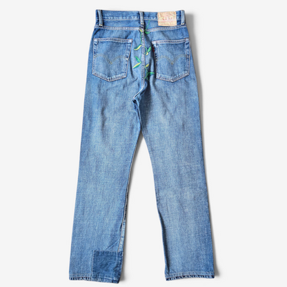 Jean LVC Levi's Vintage Clothing 701 1950s Floral Embroidery - Big E Selvedge