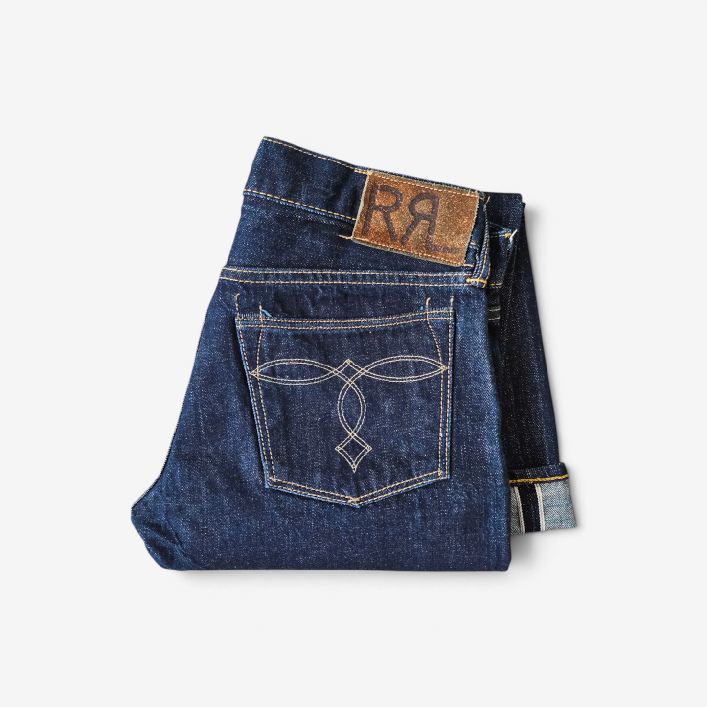 Jean Double RL RRL Ralph Lauren Slim Boot Selvedge - Made in USA