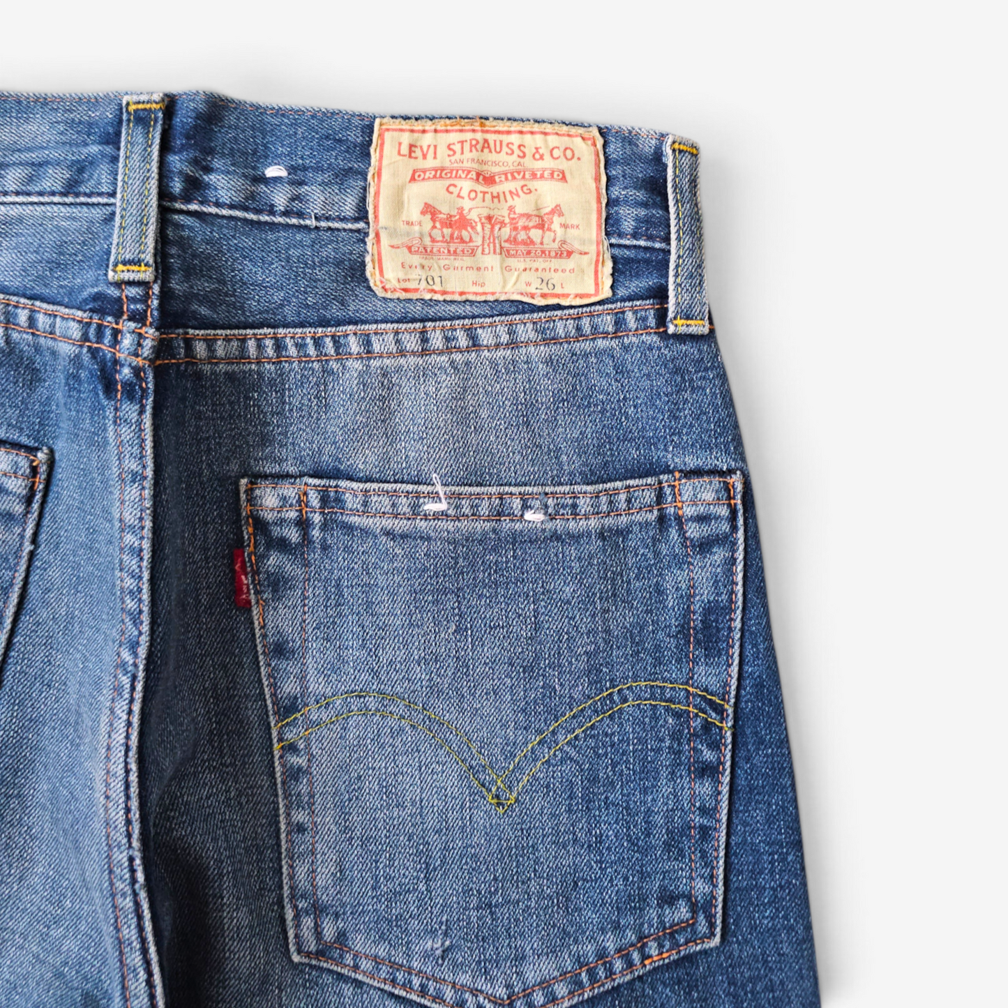 Jean LVC Levi's Vintage Clothing 701 1950s - Big E Selvedge (W26)